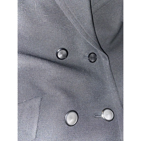 VINTAGE 1970’s Vera Hicks Ernst Strauss Black Skirt Suit Women’s Medium WOW! - Picture 7 of 16